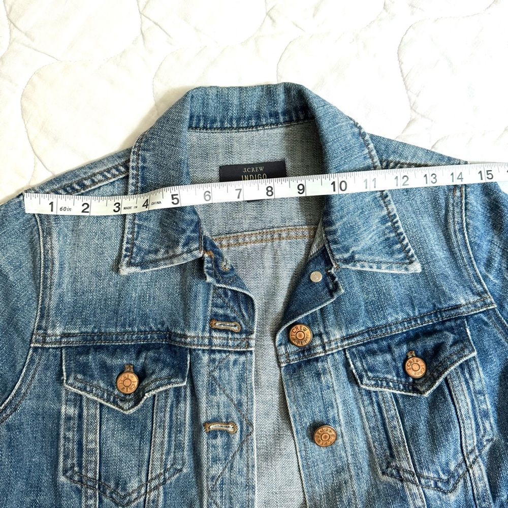 J. Crew ~ Classic Indigo Dark Denim Jean Jacket! - Picture 6 of 15